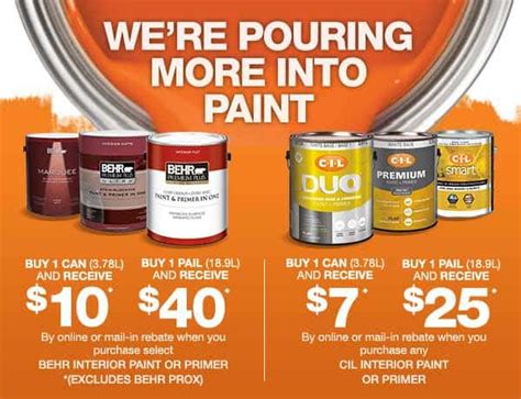 paint specials at home depot|behr paint discount home depot.